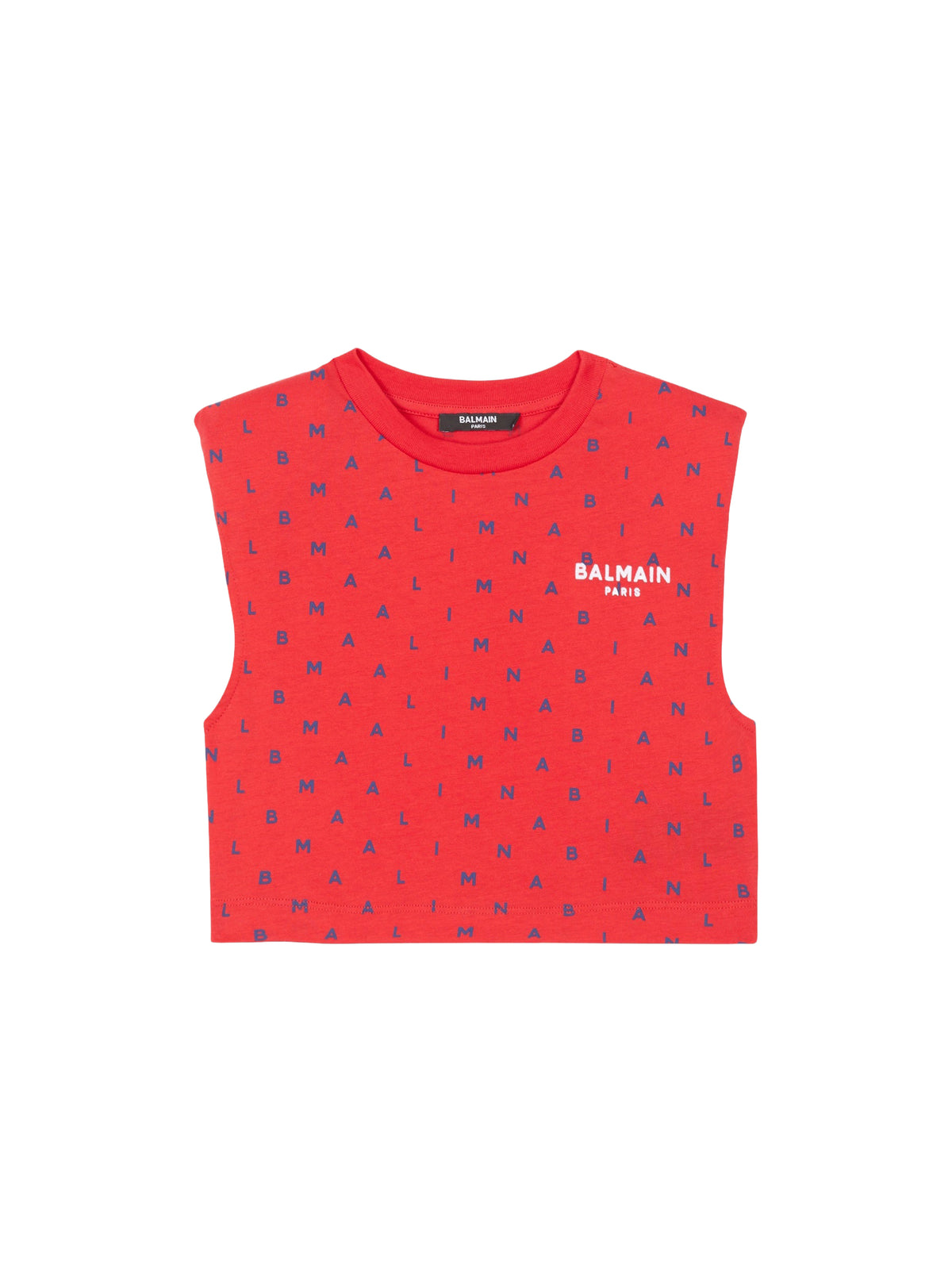 Sleeveless crew neck T-shirt - Red