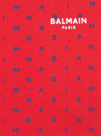 T-shirt balmain lettres - Rouge
