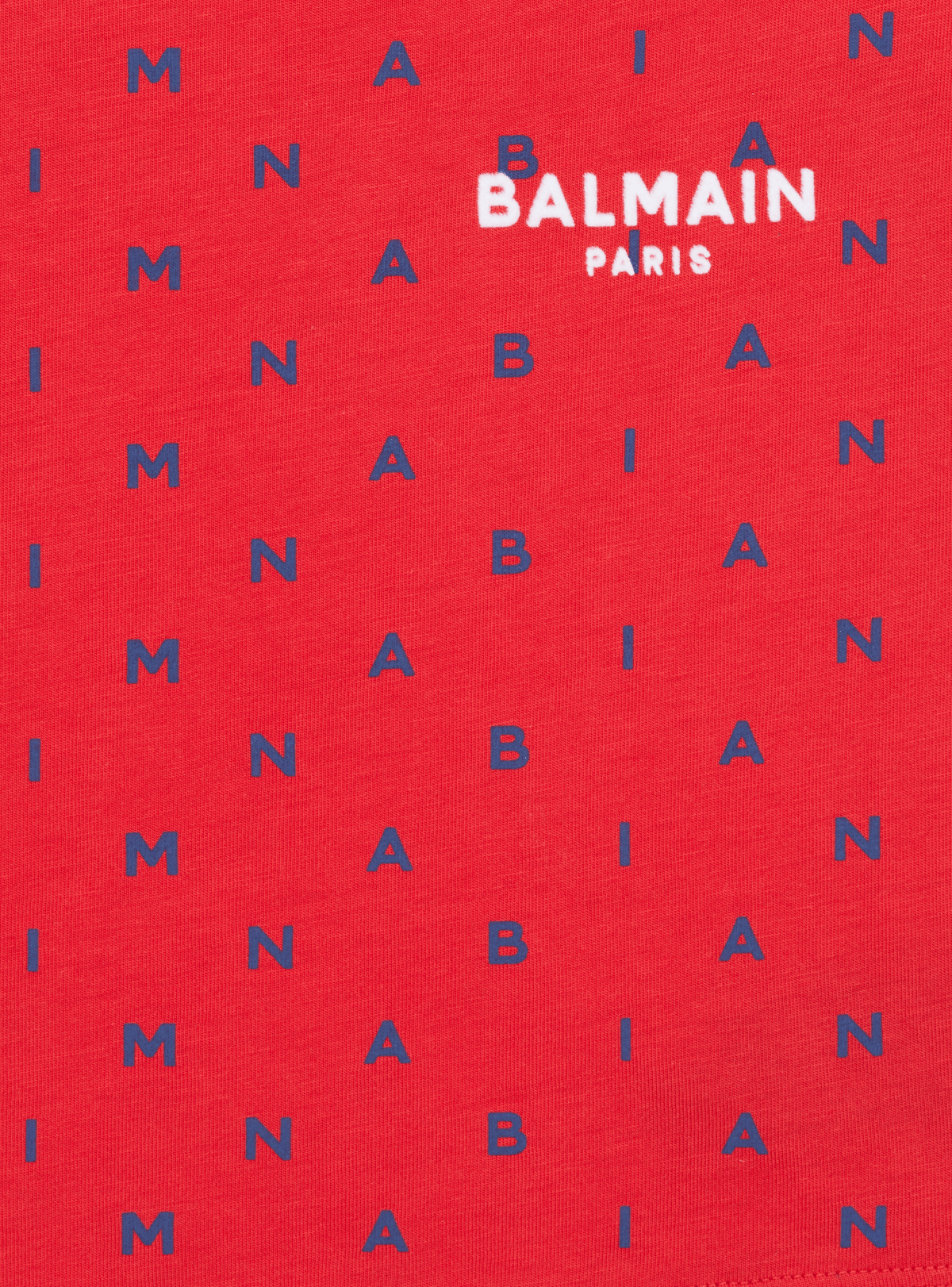 T-shirt balmain lettres - Rouge
