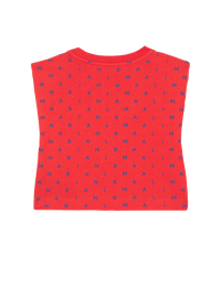 T-shirt balmain lettres - Rouge