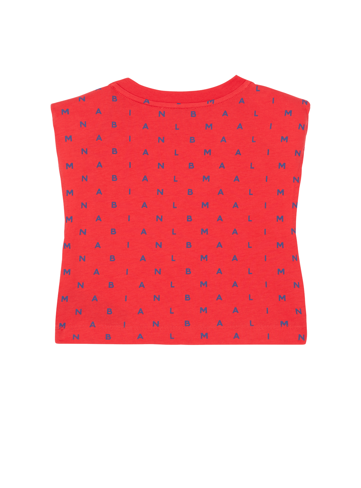 T-shirt balmain lettres - Rouge