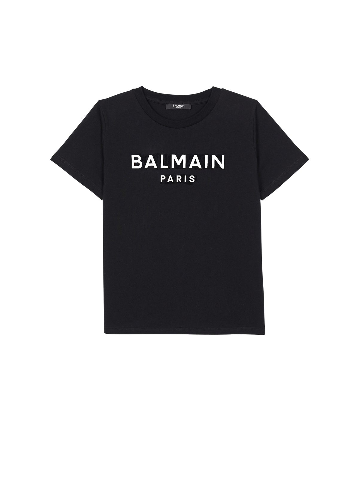 T-shirt balmain paris métallisé - Noir & Argent