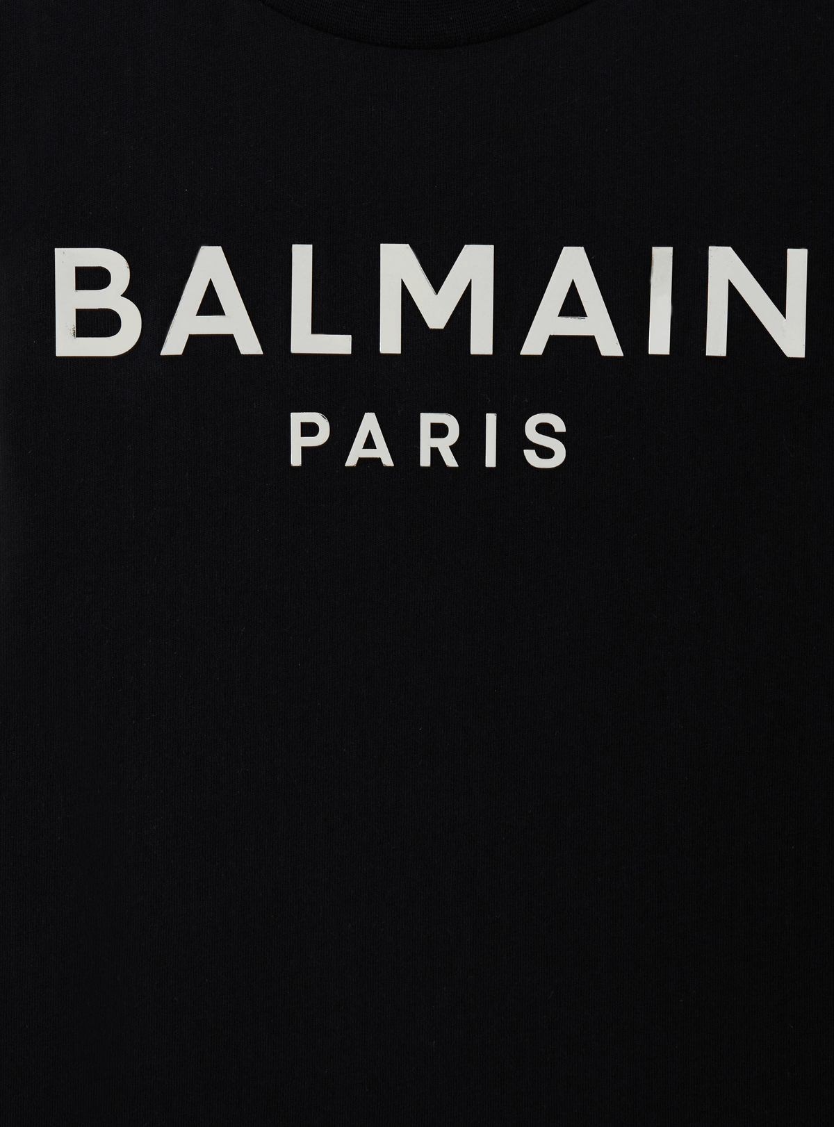 T-shirt balmain paris métallisé - Noir & Argent