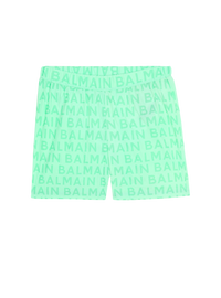 Short de bain à logo balmain  - Vert