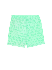 Short de bain à logo balmain  - Vert