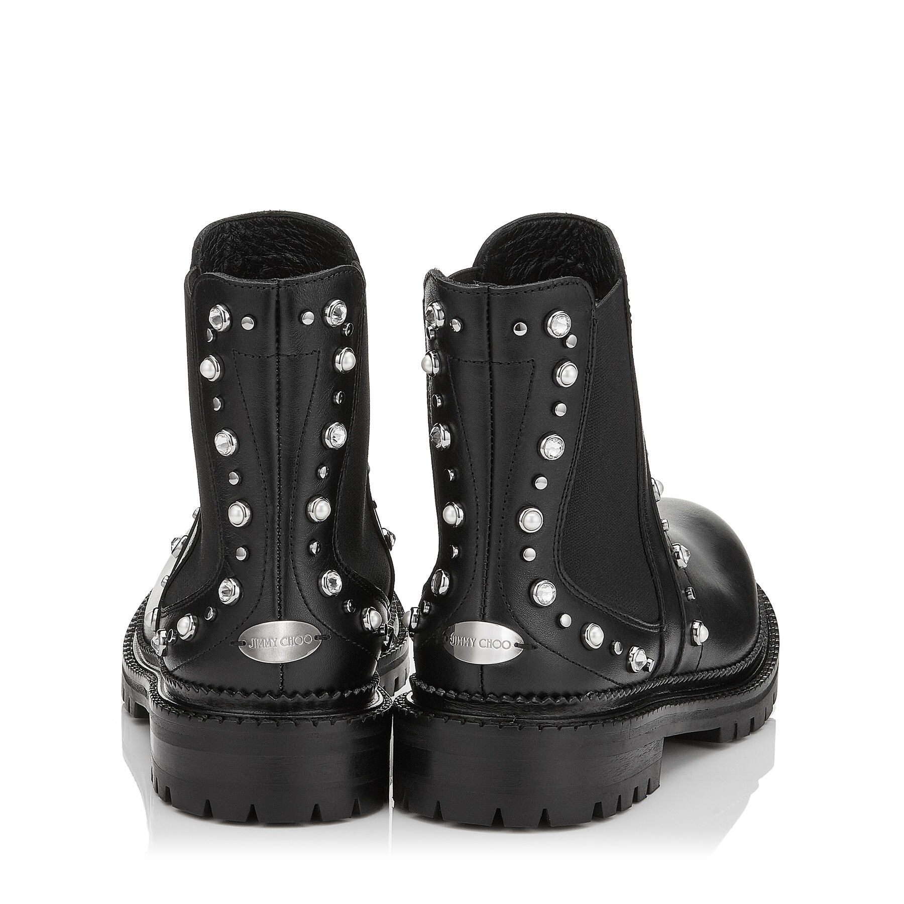 Bottines Burrow en cuir grainé - Black