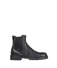 Bottines Burrow en cuir grainé - Black