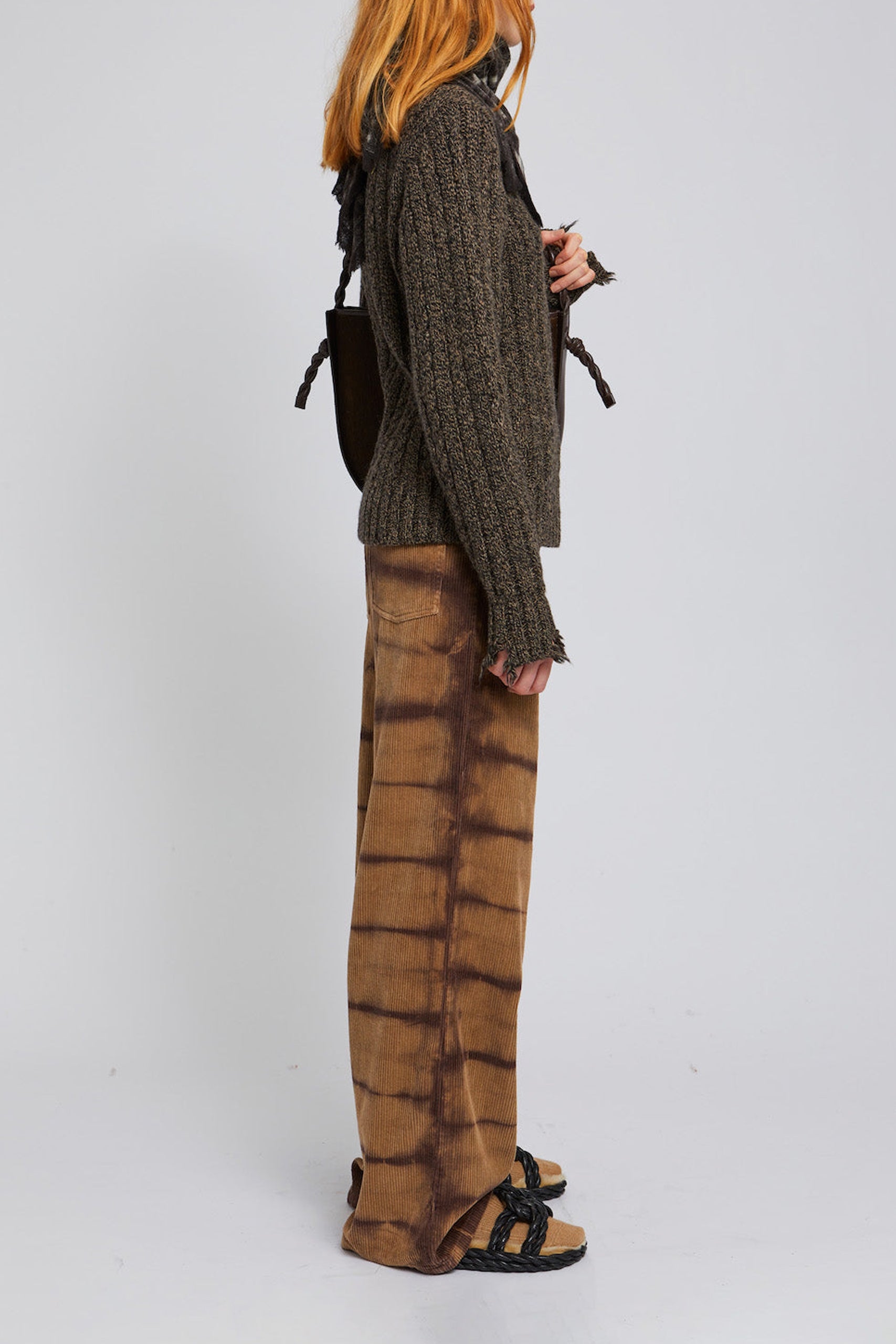 Pull Butternut à col roulé en laine - Brown