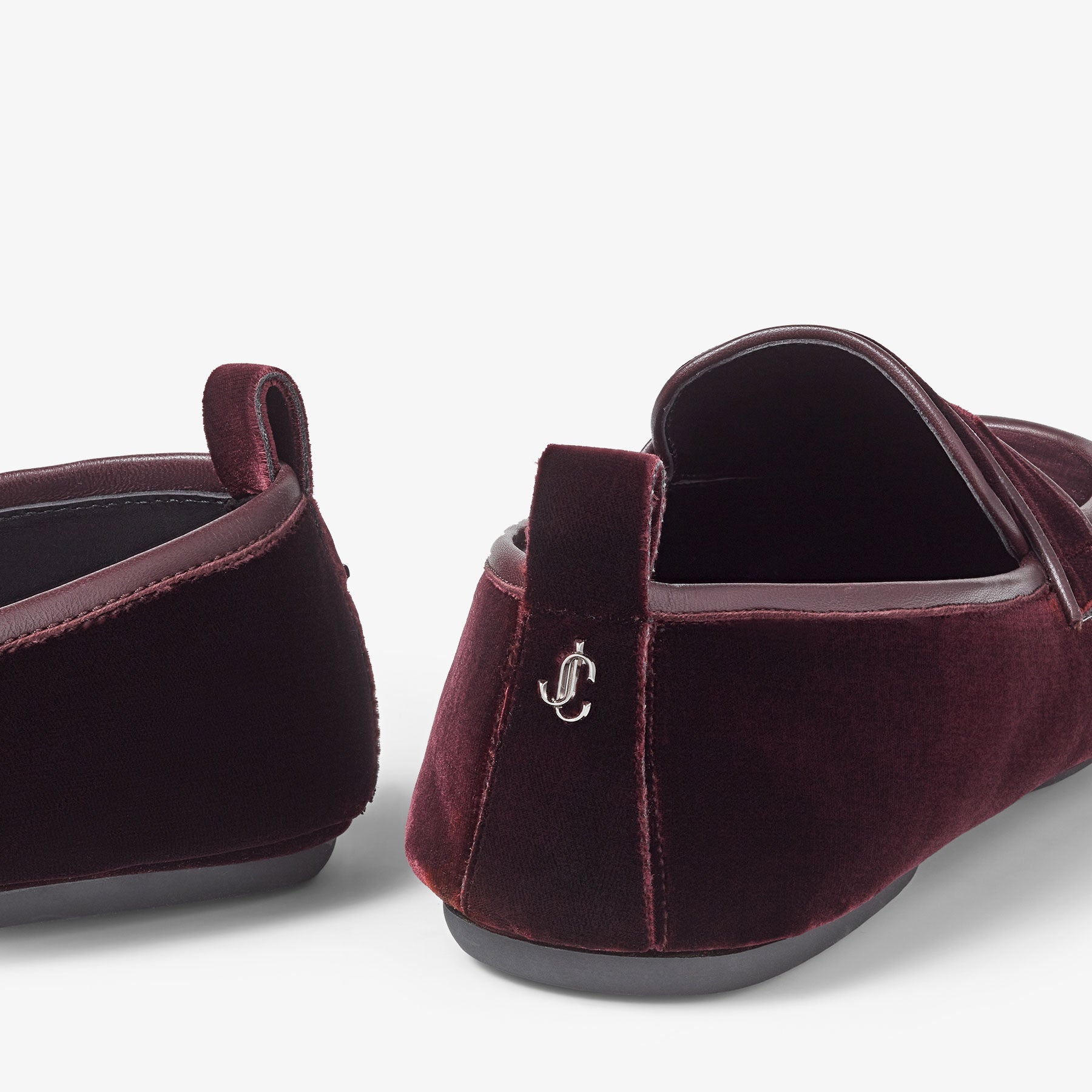 Mocassins Buxton en velours - Oxblood