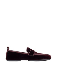 Mocassins Buxton en velours - Oxblood