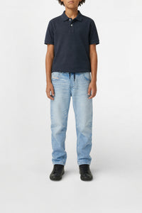 Pantalon délavé en denim - Denim