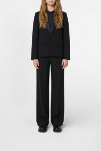 Veste avec poches en laine - Black
