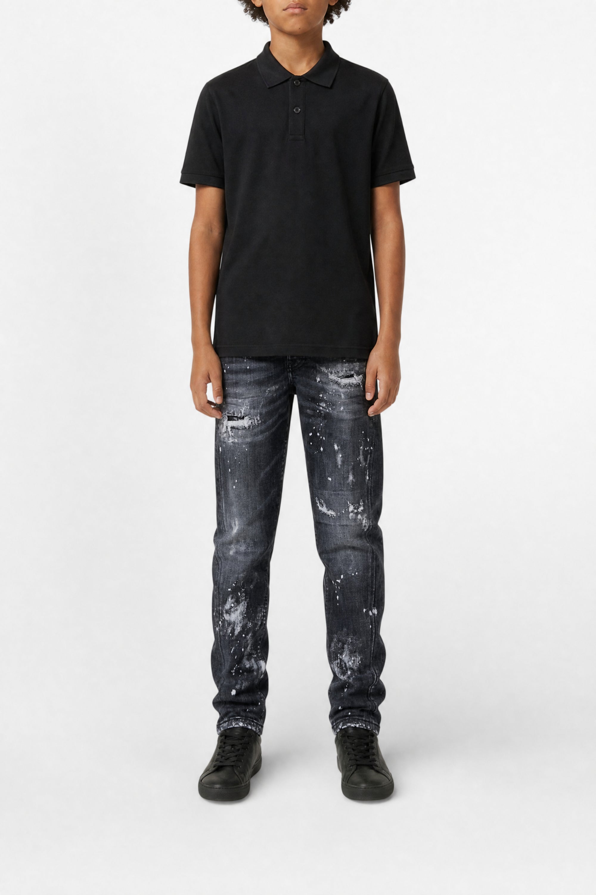 Pantalon délavé en denim - Denim Black