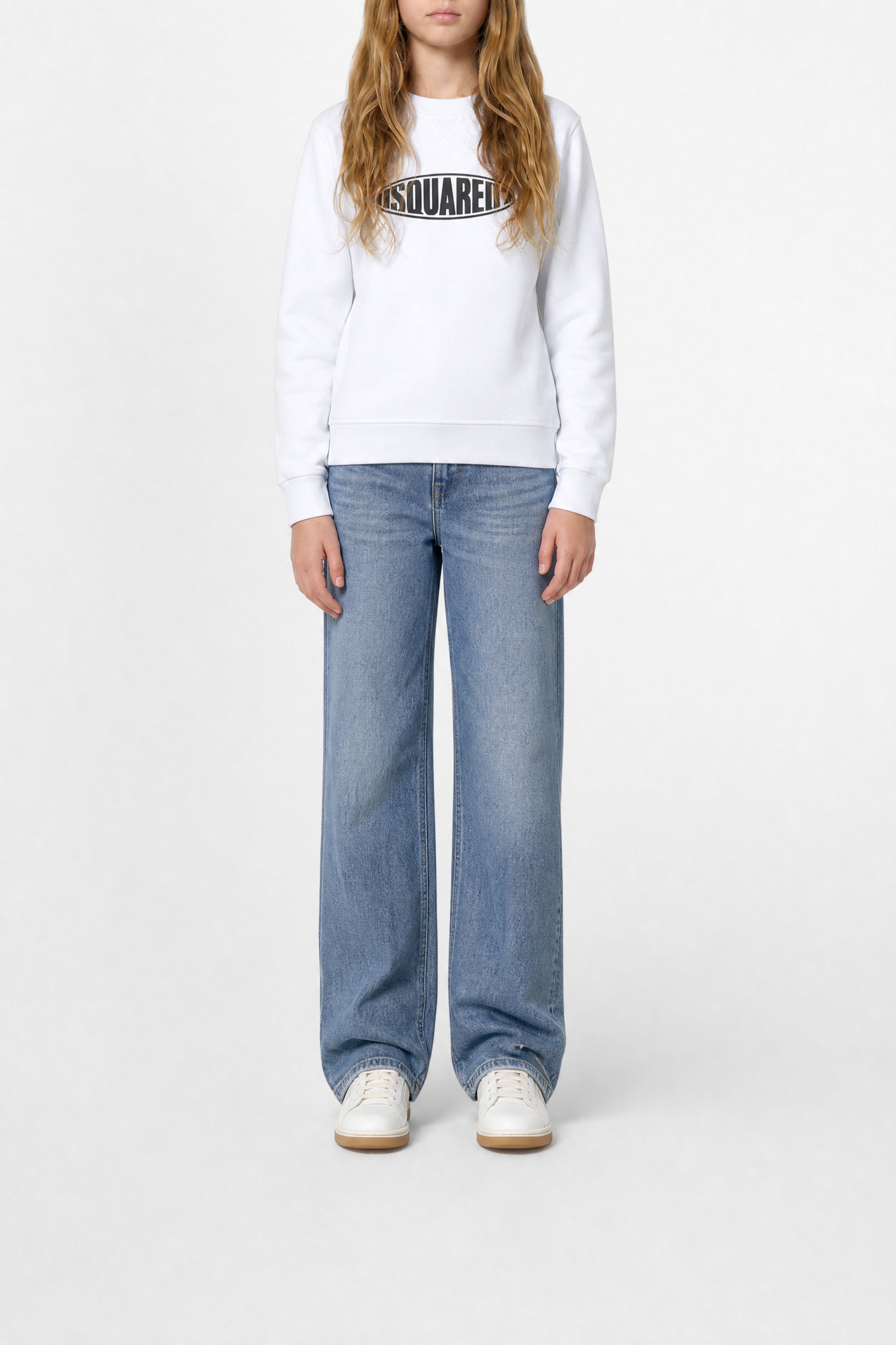 Sweatshirt with logo - White