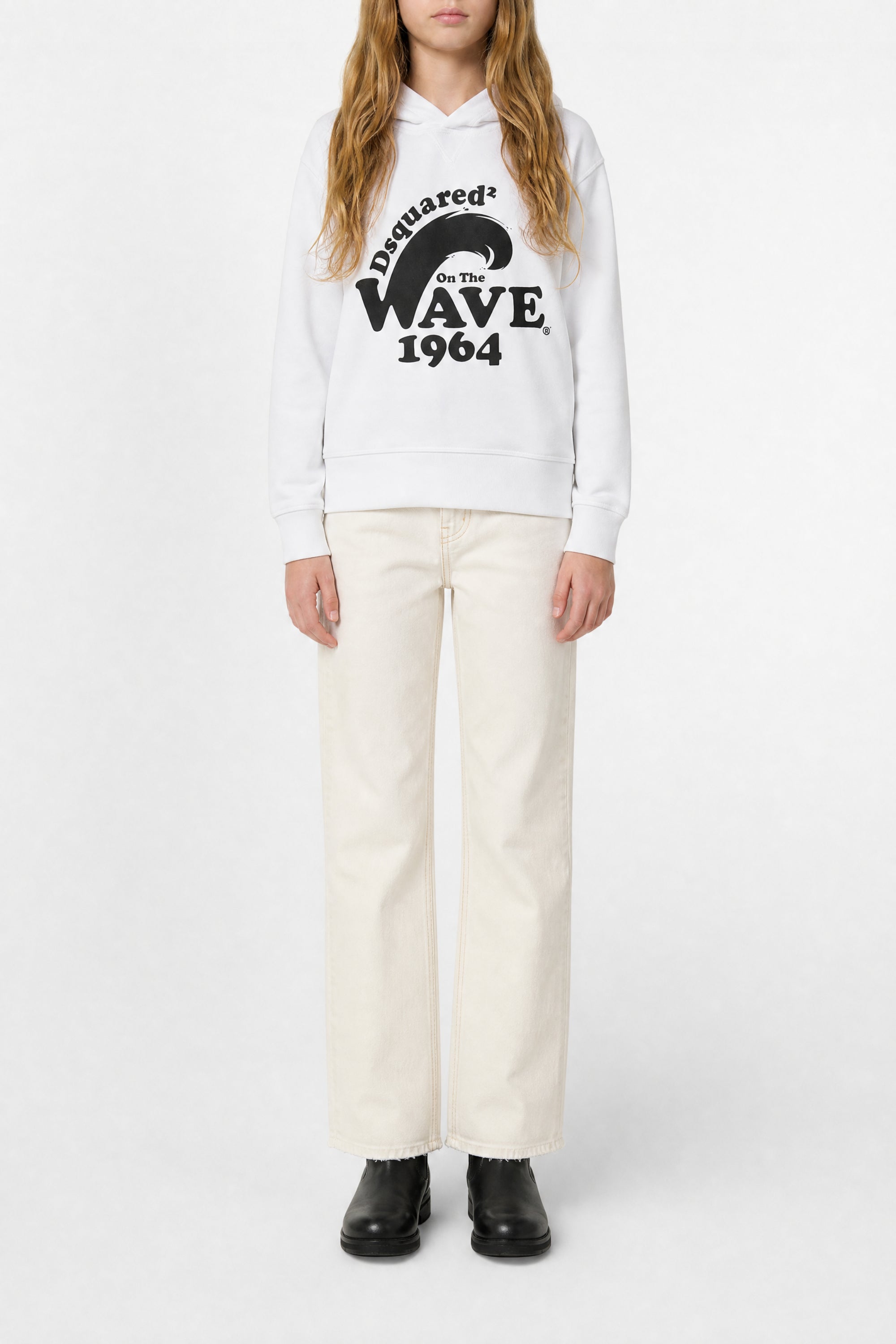 Sweat à capuche imprimé - White