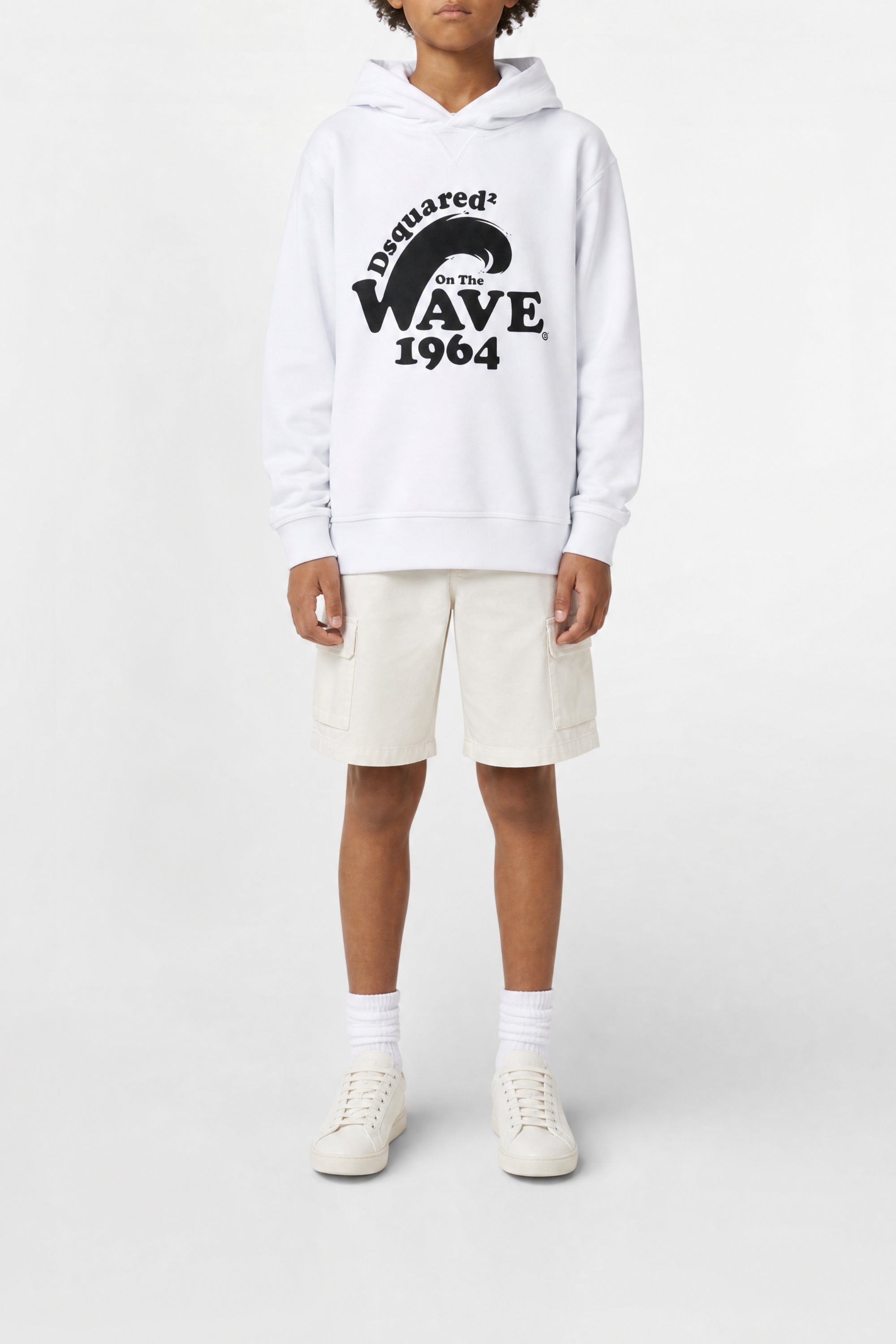 Sweat à capuche imprimé - White