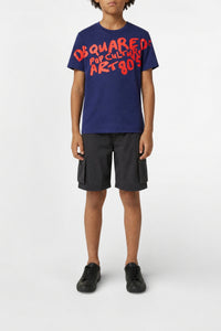 Printed T-shirt - Twilight Blue