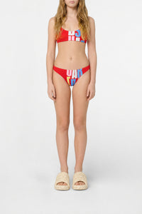 Logo bikini set - Tomato Red