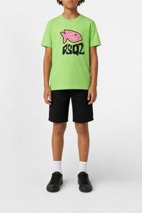 T-shirt with logo - Jasmine Green
