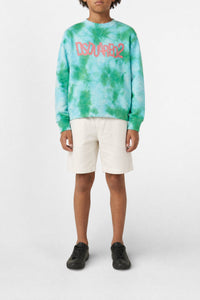 Washed sweatshirt - Cyan Blue