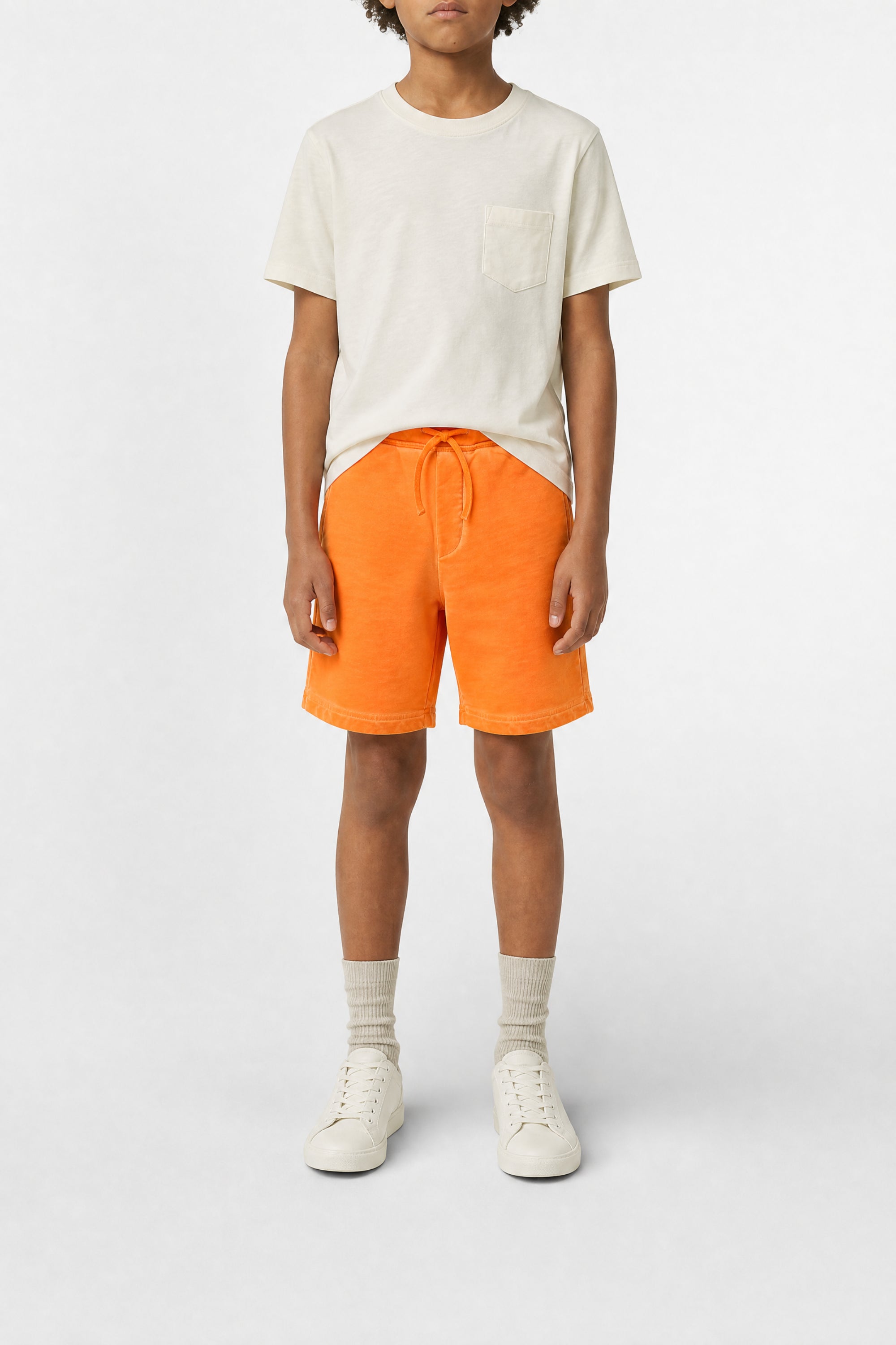Short avec cordon de serrage - Dark Orange Fluo
