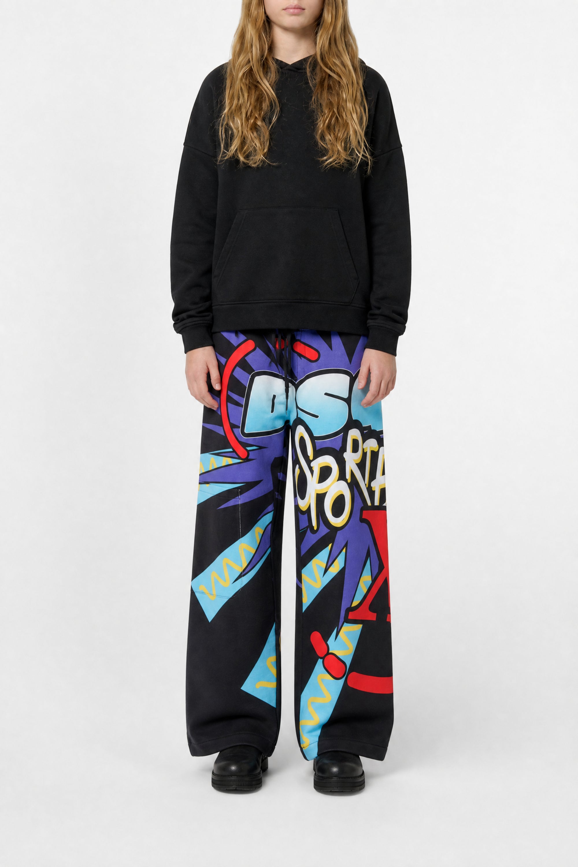 Printed sweatpants - Black
