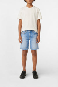 Washed denim shorts - Denim