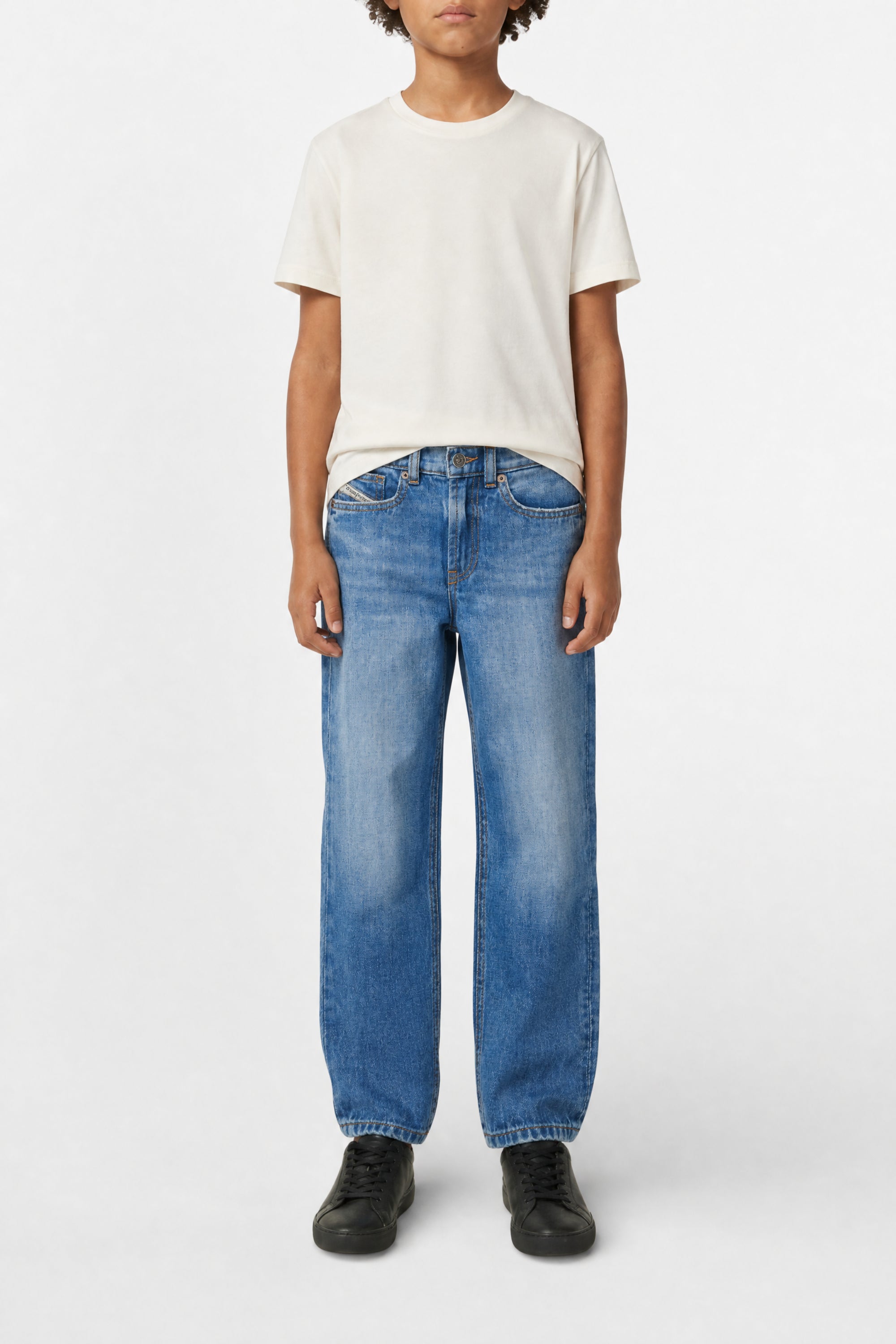 Pantalon délavé en denim - Denim