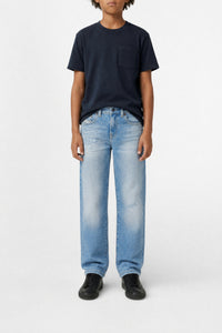 Washed denim trousers - Denim