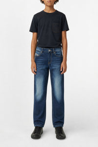 Pantalon délavé en denim - Denim