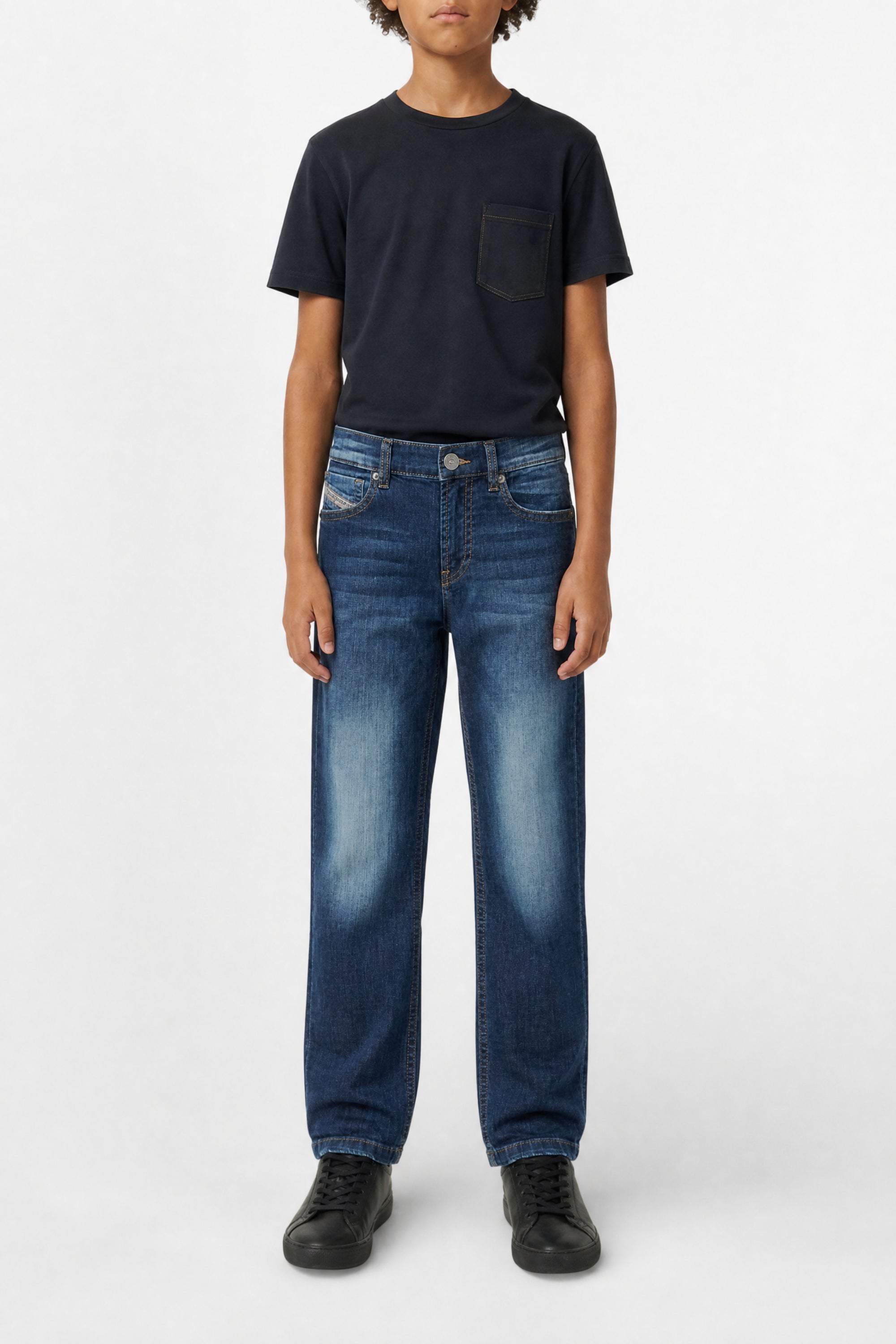 Pantalon délavé en denim - Denim