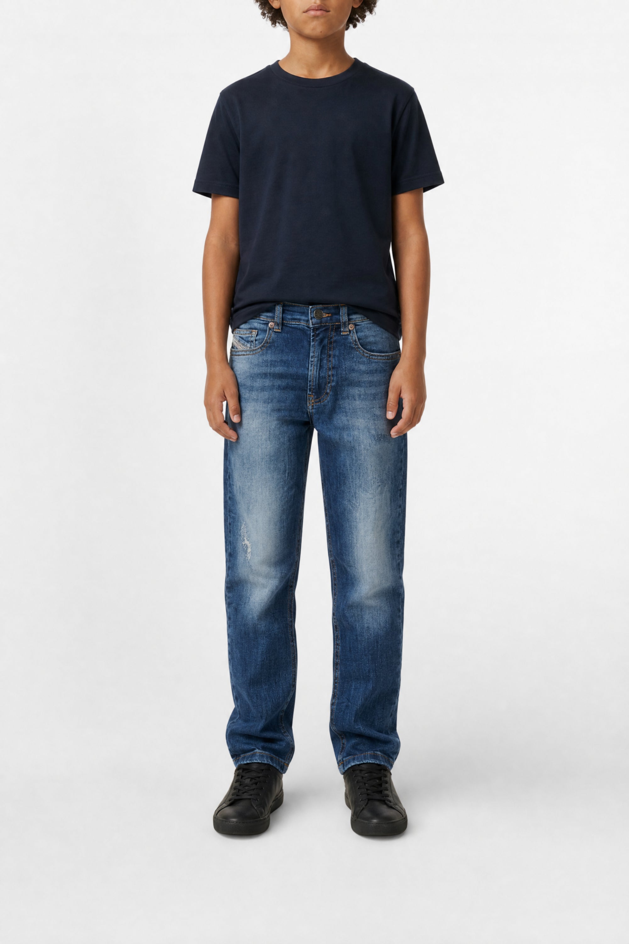 Pantalon délavé en denim - Denim