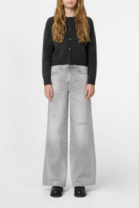 Pantalon délavé en denim - Denim Nero
