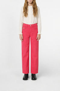 Denim trousers - Strawberry Red