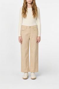 Denim trousers - Beige