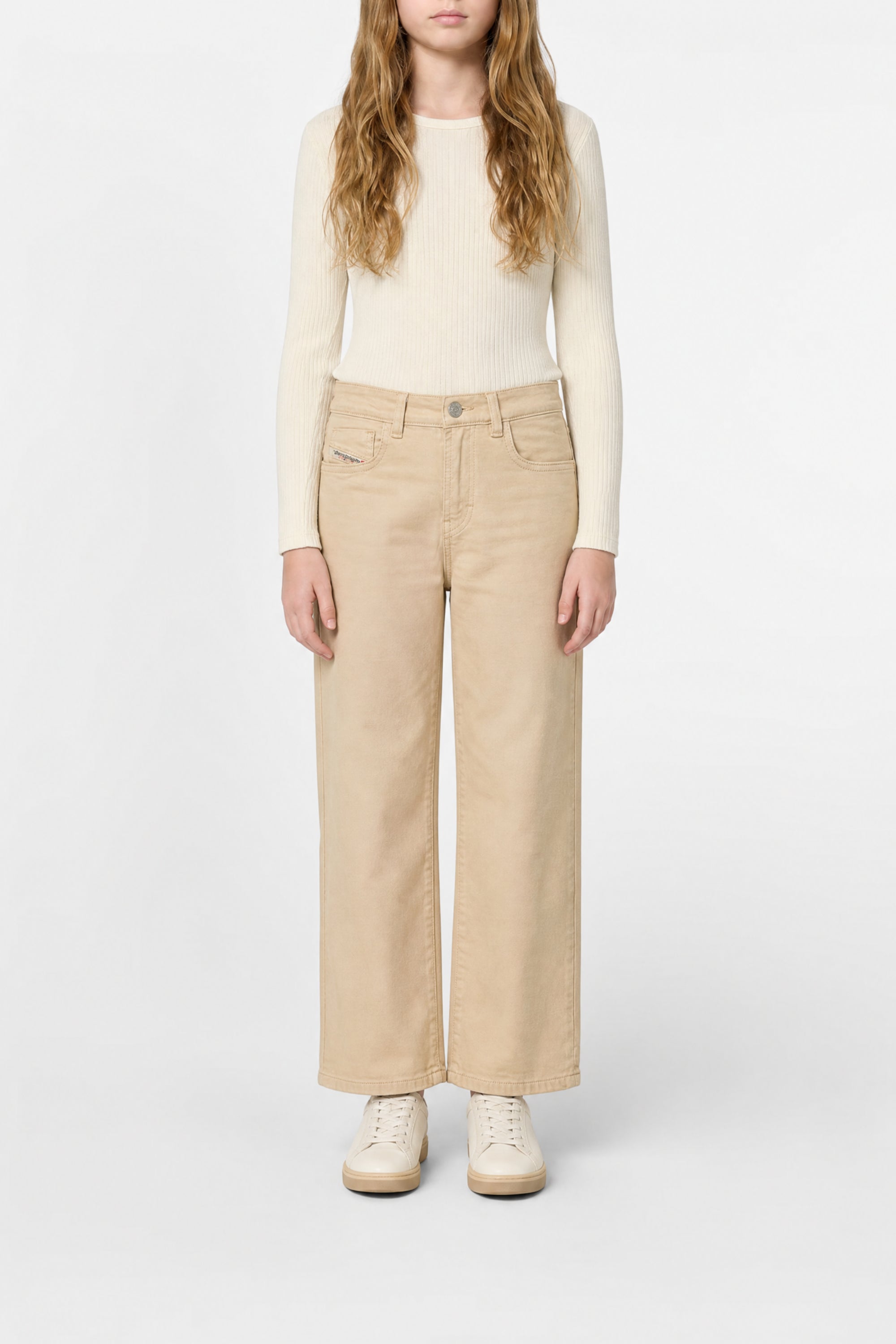 Denim trousers - Beige
