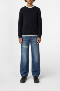 Pantalon délavé en denim - Denim