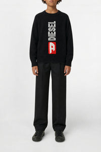 Pull avec logo en laine - Nero