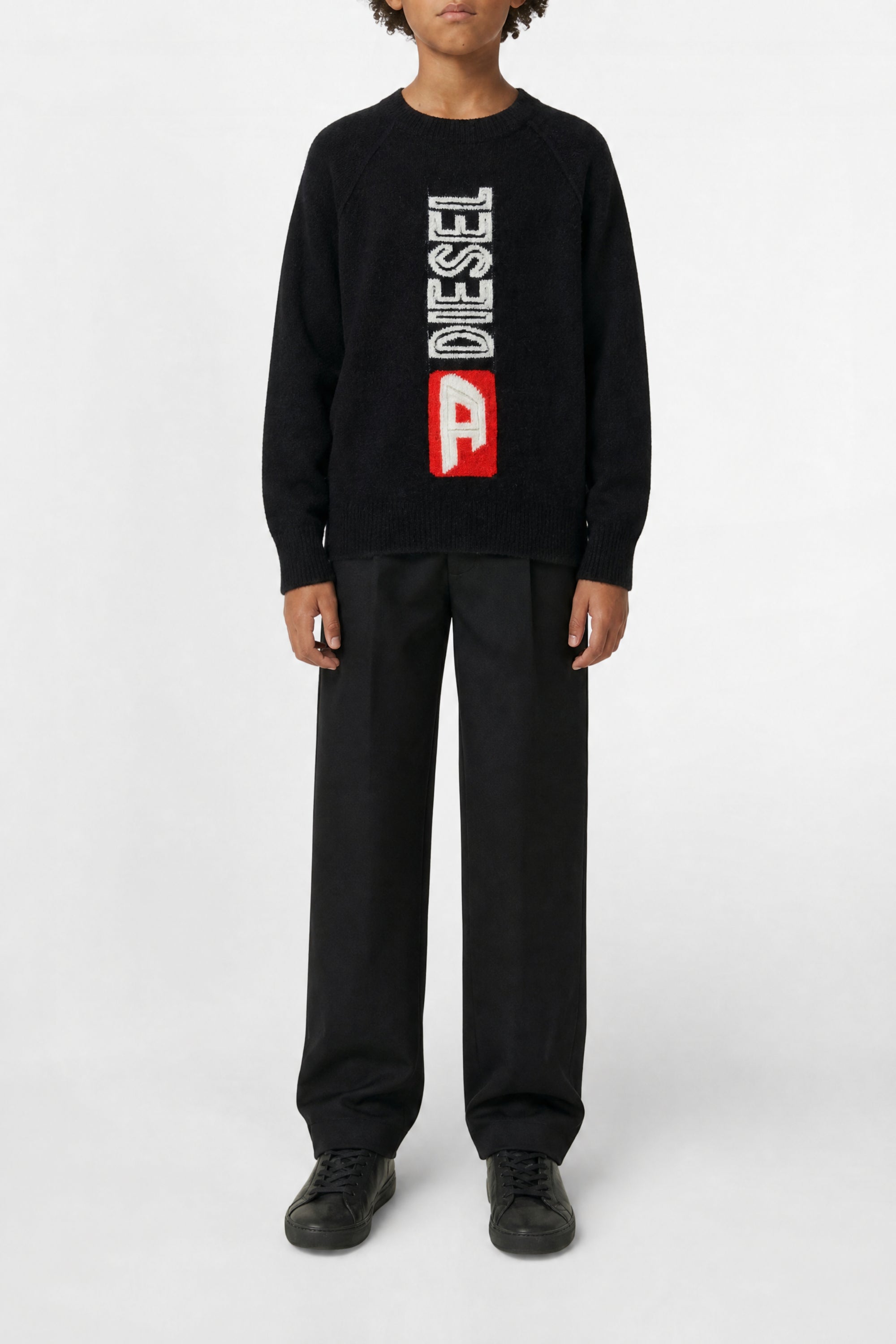 Pull avec logo en laine - Nero