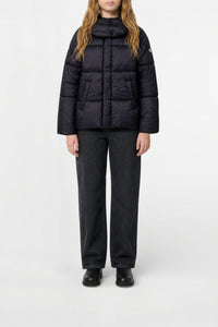 Short hooded jacket - Nero