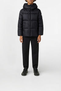 Short hooded jacket - Nero