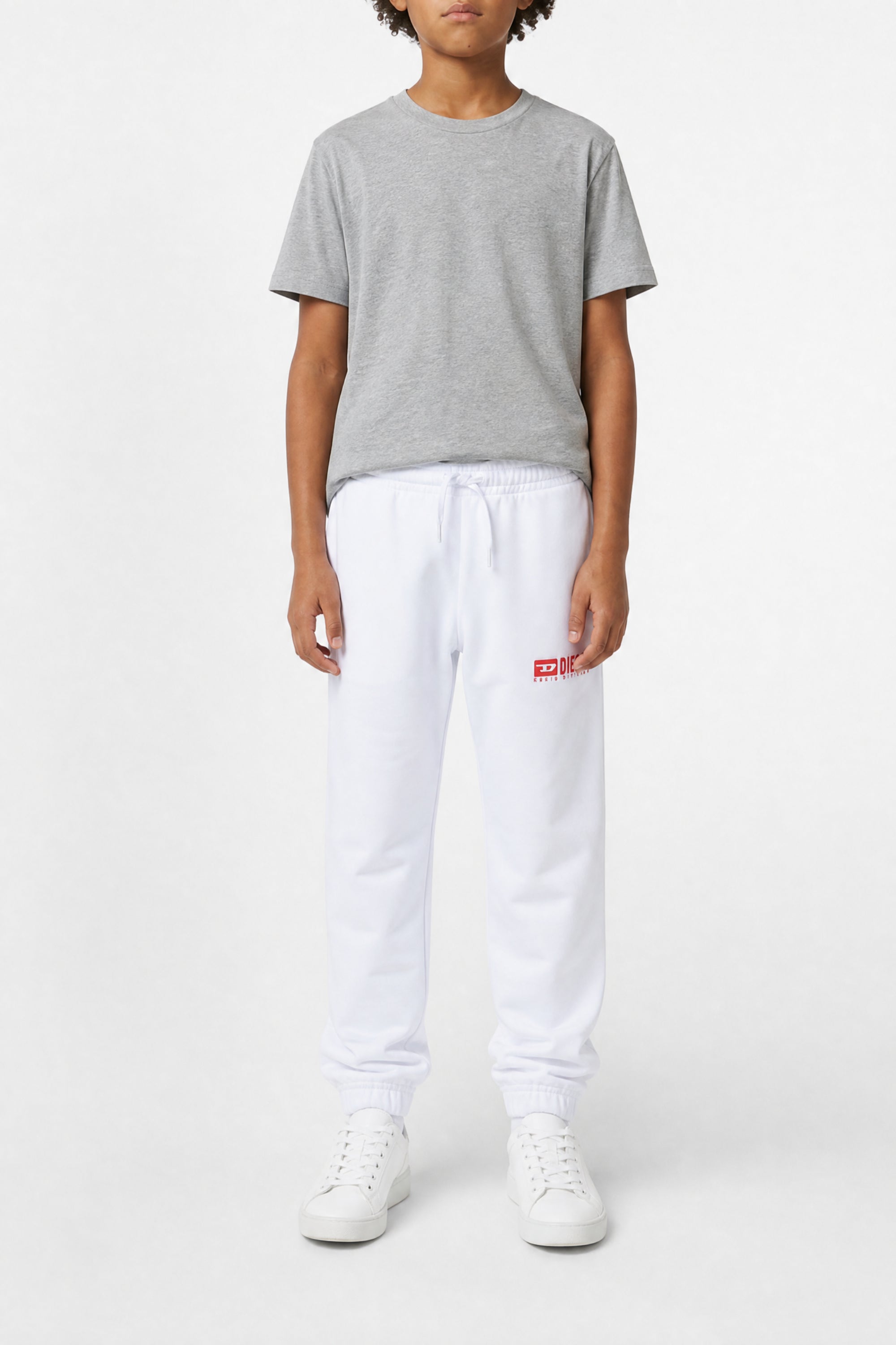 Pantalon de survêtement avec cordon de serrage - Bianco
