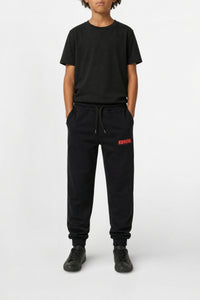 Pantalon de survêtement avec cordon de serrage - Black & Red