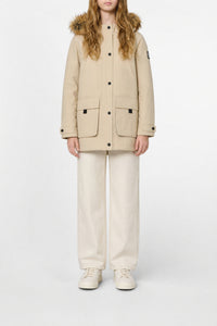 Parka matelassée à capuche - Bianco Sporco