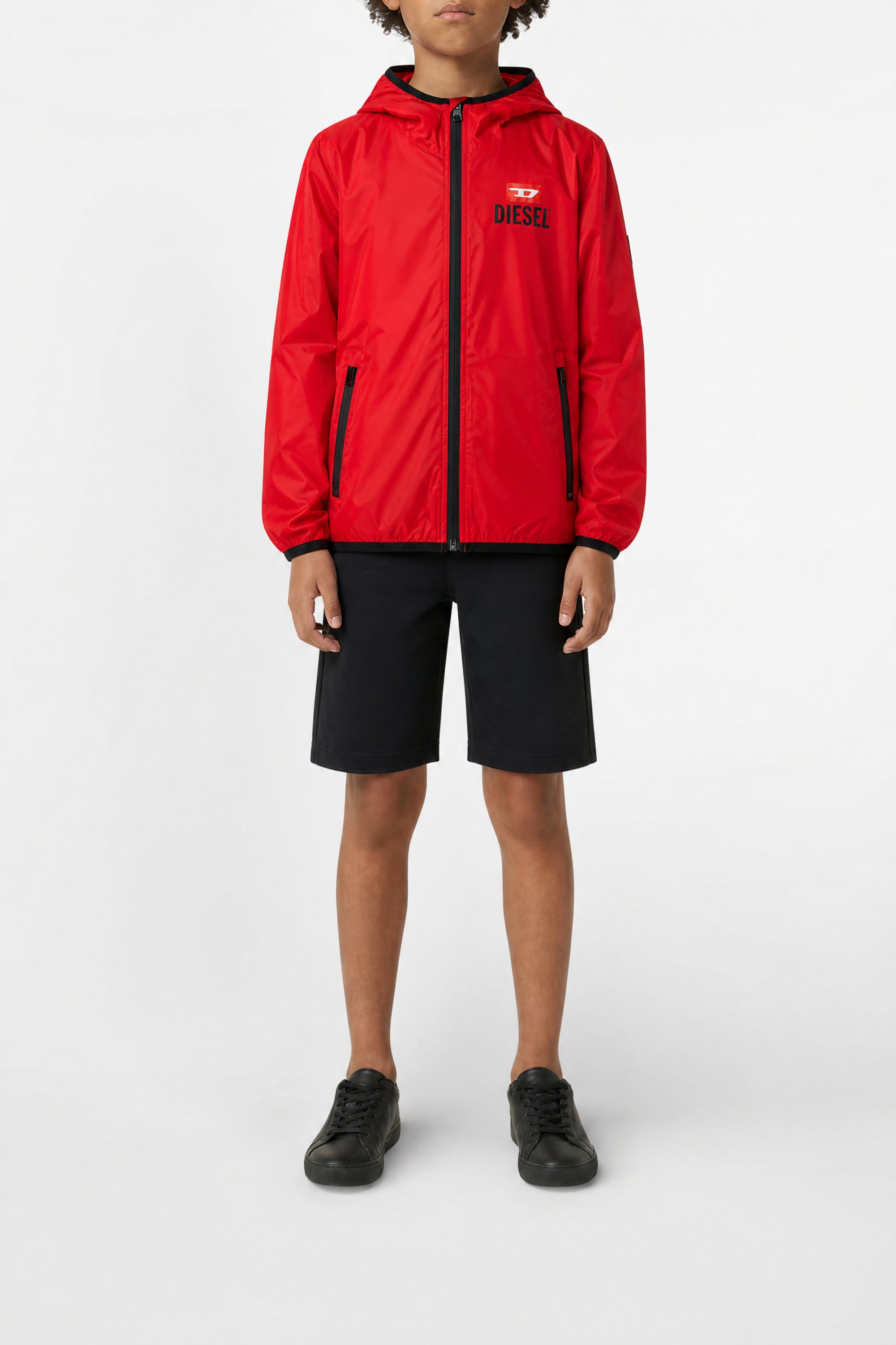 Veste coupe-vent à capuche - Red