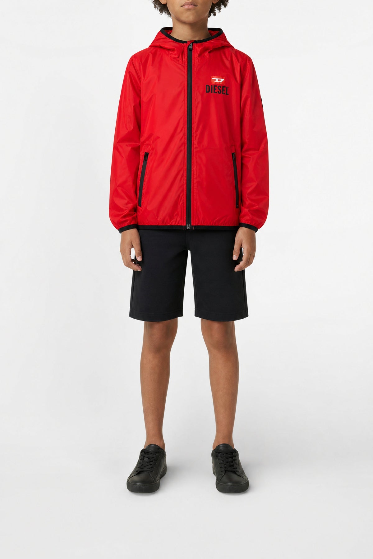 Veste coupe-vent à capuche - Red