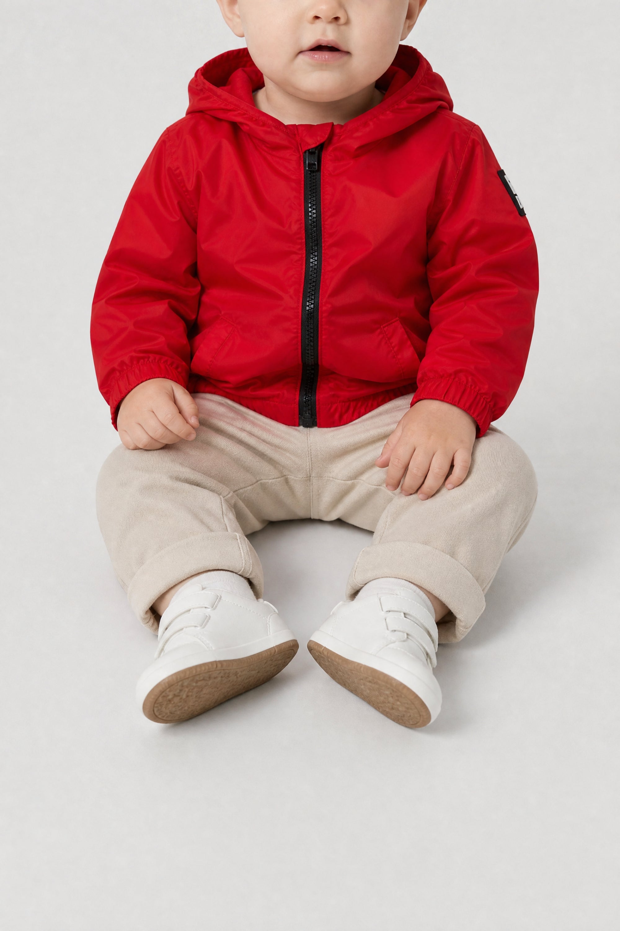 Veste coupe-vent à capuche - Red