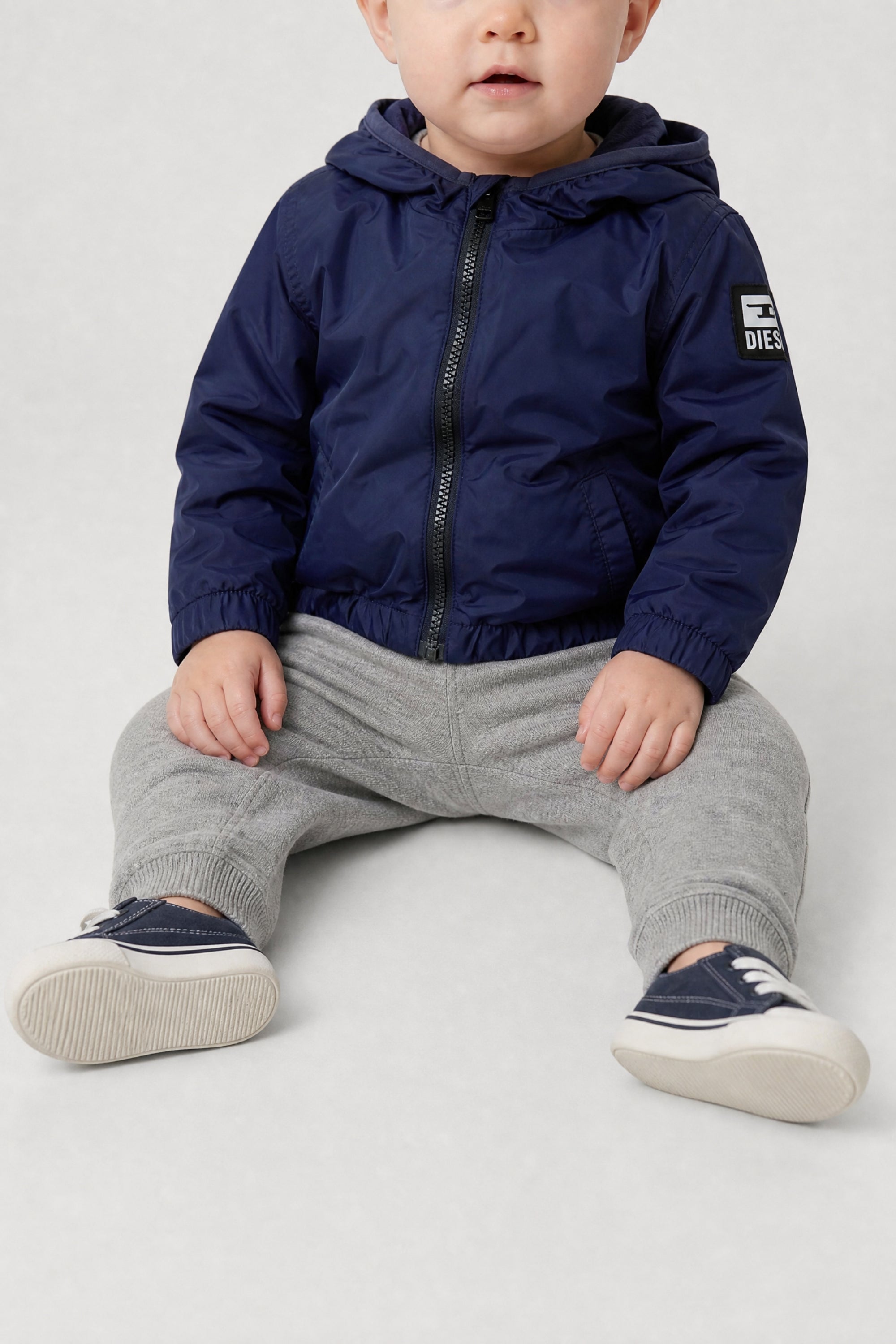 Veste coupe-vent à capuche - Peacoat