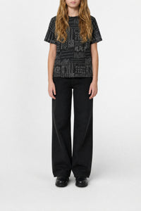 Print T-shirt - Black