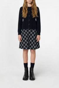 Checked skirt - Black
